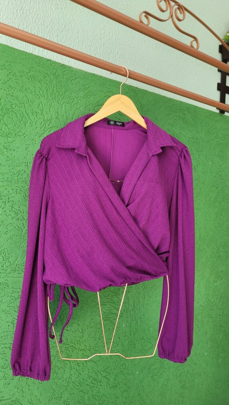 Blusa Amarração Roxo