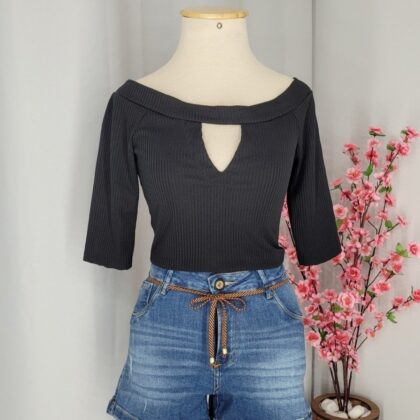 Cropped Preto