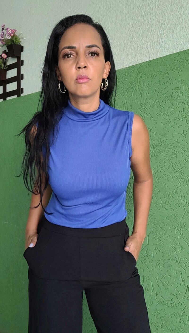 Cropped Azul