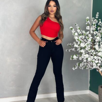 Calça Jeans Flare
